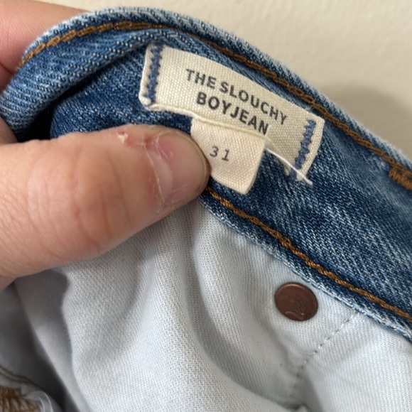 Madewell The Slouchy Boyjean Rosewell Wash Denim Jeans Size 31 - Picture 12 of 13